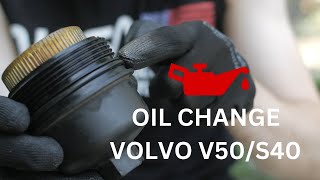 Oil Change Volvo V50 S40  C30  Ford Focus 20 D [upl. by Kathie186]