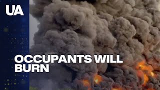 Occupants Will Burn In Crimea they can’t put out the burning oil depot [upl. by Lothario]