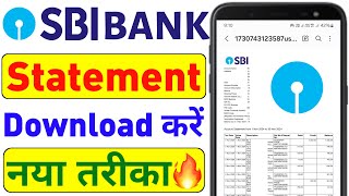 sbi account ka statement kaise nikale  sbi bank statement 2024  sbi statement download 2024  sbi [upl. by Oulman]