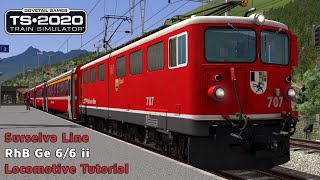 Locomotive Tutorial  Surselva Line  RhB Ge 66 ii  Train Simulator 2020 [upl. by Voss]