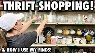 Thrift Store Shopping • Thrifting Home Decor at Goodwill Thrift Store Finds • Thrift with Me [upl. by Oralie]