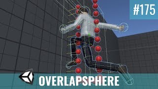 175 PhysicsOverlapSphere for Wall Detection  Unity Tutorial [upl. by Ttevi882]