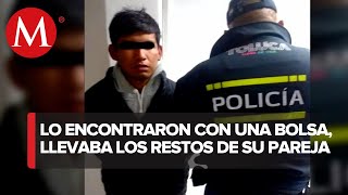 Cae presunto feminicida en Toluca cargaba los restos de la víctima en una bolsa [upl. by Anairad]