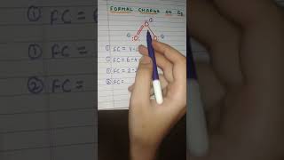 How to find formal charge on O3ozone in very easy way😊in just 60 sec [upl. by Jacquelin341]