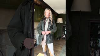 How I style my Barbour jacket for Autumn 🧥 🍂 englishcountryside autumnfashion [upl. by Menzies364]