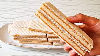 How to make homemade wafers  How to make caramel wafers at home [upl. by Ahsenrat497]