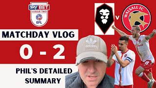 Salford 02 Walsall Matchday vlog Phils detailed summary [upl. by Gona]