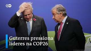 Notícias em áudio ONU pressiona líderes mundiais na abertura da COP26 [upl. by Vergil]