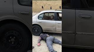 Shooting pistol under the car at the Sig Sauer Academy VTAC street fighter with Kyle Lamb sigsauer [upl. by Lund]