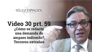 Video 30 prt 59 ¿Cómo se redacta una demanda de amparo indirecto Terceros extraños [upl. by Aleunam]