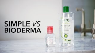 MICELLAR REVIEW Bioderma Sensibio vs Simple Micellar Cleansing Water  LvL [upl. by Ennovaj286]