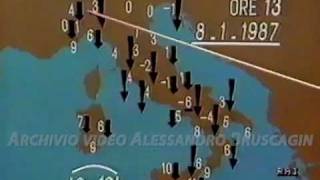 METEO STORYChe tempo fa  8 gennaio 1987 [upl. by Dami]