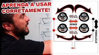 Como ligar Alto Falantes em série ou em sérieparalelo  Vantagens e Desvantagens EXEMPLOS PRÁTICOS [upl. by Dinan650]