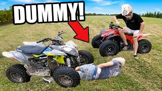 FourWheeler Rider Runs HIMSELF Over  HOW [upl. by Ennylcaj415]