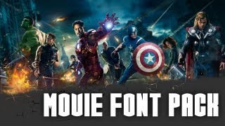 Movie Font Pack I link in the description [upl. by Ereveniug]