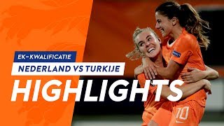 Highlights OranjeLeeuwinnenTurkije 392019 EKkwalificatie [upl. by Barr]