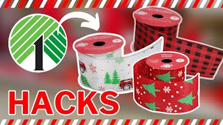 The HOTTEST 🔥 Christmas DIY Crafts using RIBBON  Dollar Tree Christmas 2023 [upl. by Hankins]