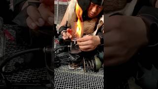 Leather Shoe Making shorts diy leathercraft leather shoes viral shortsfeed diycrafts [upl. by Nomyt]