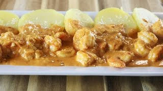 Receta Peruana Picante De Camarones [upl. by Dilly324]