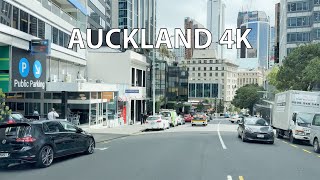 Driving Downtown  Auckland 4K HDR  New Zealand [upl. by Desberg376]