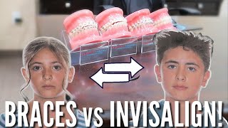 Today is the Day for BRACES vs INVISALIGN  Going to See the Orthodontist 🦷 [upl. by Ymmat]