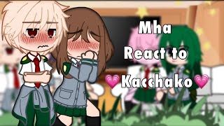 Mha react to kacchako  🧡💗Kacchako🧡💗  credits to the creator of edits  part 2 if 400subs [upl. by Steinway]