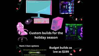 Computers Plus Computers Plus can do your custom build before Christmas time Rent 2 Own [upl. by Evanne]