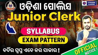 Odisha Police Junior Clerk Recruitment 2024  Exam Pattern  syllabus  Pyramid Classes [upl. by Jenks511]