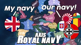 HOI4 What if all Axis nations have the Royal Navy  HOI4 Timelapse  hoi4 timelapse [upl. by Jone]