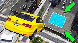 44 Plakalı Arabalar Havuz Parkuruna Düşüyor  GTA 5 [upl. by Naerda53]