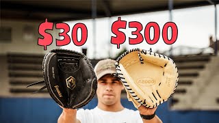 30 vs 300 Catchers Glove Does it really Matter [upl. by Eidnil840]