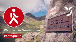 Die schönsten Wanderungen in Graubünden Rheinquelle Disentis Sedrun [upl. by Veedis]