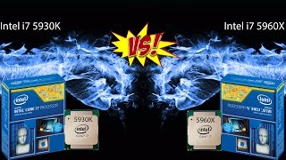 Intel i7 5930K VS 5960X 45GHZ Performance [upl. by Aikrahs]