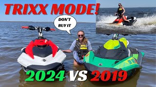 2024 SPARK 1up RIDING amp HONEST Review Is it worth upgrading 2nd gen SEADOO TRIXX  TRIXX MODE [upl. by O'Toole]