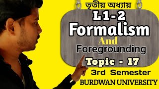 what is formalism in literature। what is foregrounding in literature। [upl. by Atinniuq]