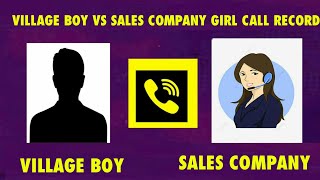 Fun Call Record With Sales Company Girl  Kannada  village Boy With Sales Girl [upl. by Nnyltiak]