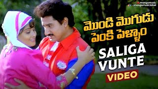 Mondi Mogudu Penki Pellam Songs  Saliga Vunte Song  Suman Vijayashanti [upl. by Eilyw201]