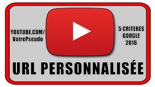 CHANGER URL CHAINE YOUTUBE 2017  URL PERSONNALISÉE [upl. by Kloman104]