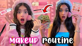 COPYING MY 16 YEAR OLD SISTER’S MAKEUP ROUTINE GONE WRONG [upl. by Atterual976]