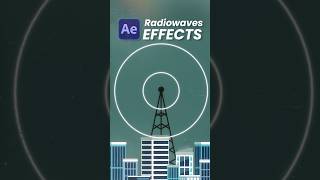 Radio waves Effect  After Effects Tutorial  tutorial aftereffects [upl. by Nalak664]