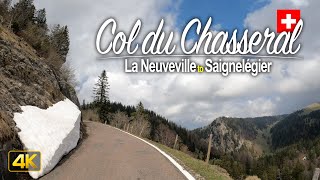 Col du Chasseral Switzerland 🇨🇭 Drive from La Neuveville to Saignelegier [upl. by Ruddie]