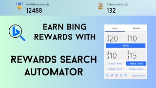 How to use Schedule searches to automate Bing rewards using Rewards Search Automator [upl. by Llebana]