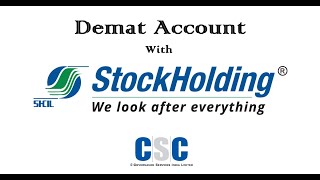 Open Stock Holding Demat Account in CSC  CSC ડિમેટ સ્ટોક હોલ્ડિંગ એકાઉન્ટ કઈ રીતે ઓપન કરવું [upl. by Nirred]