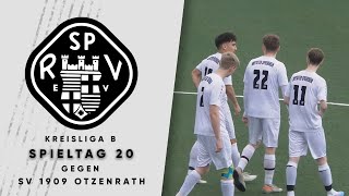 Rheydter SV 2 vs SV 1909 Otzenrath Spieltag 20 Kreisliga B [upl. by Anna-Diana]