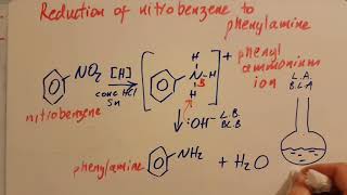 201 Conversion of Nitrobenzene to Phenylamine HL IB Chemistry [upl. by Janella897]