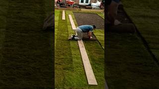 Lawn care Turfing a garden diy uk decor backyardlandscaping fyp turf lawncare artificiallawn [upl. by Siron]