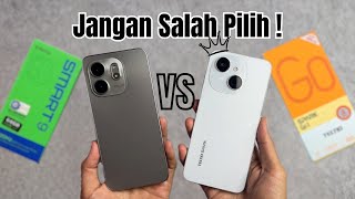 DUEL HP TERPANAS‼️ Tecno Spark Go 1 vs Infinix Smart 9 MANA YANG TERBAIK [upl. by Hcirdla751]