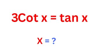 solving trigonometric equations  3cotx  tanx [upl. by Ialocin283]