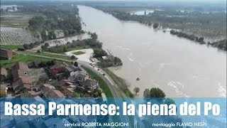 Bassa Parmense la piena del Po [upl. by Yllas]