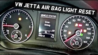 HOW TO RESET THE AIR BAG LIGHT ON VOLKSWAGEN AIRBAG [upl. by Yeaton]